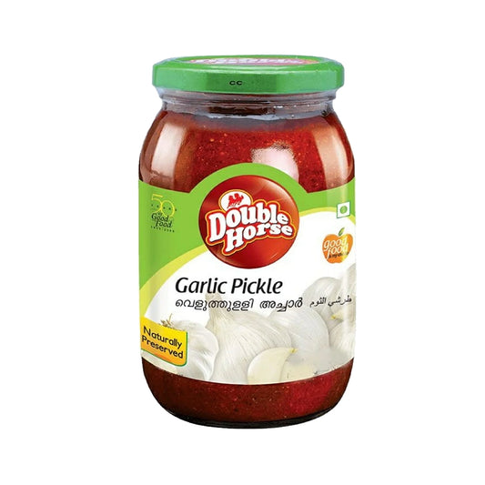 Buy Double Horse Garlic Pickle 400g at Veenas.com - Online Indian Grocery Store UK