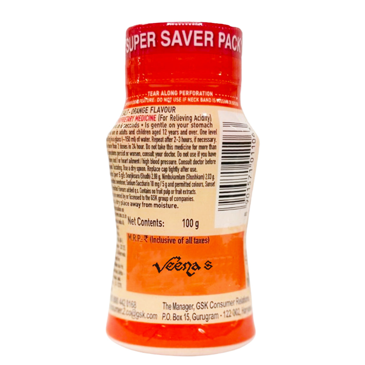 Buy ENO Fruit Salt (Orange Flavour)100g at Veenas.com - Online Indian Grocery Store UK