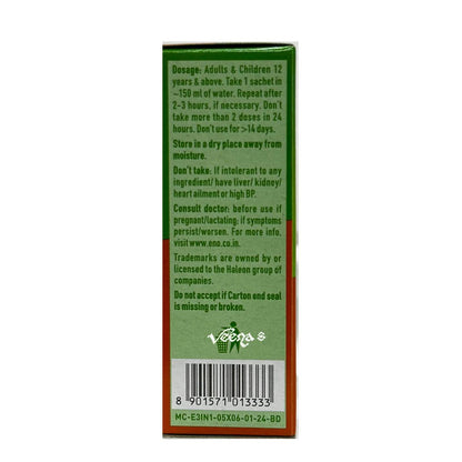 Buy ENO 3 in 1 Sachet(Real Jeera,Ajwain,Kala Namak) at Veenas.com - Online Indian Grocery Store UK
