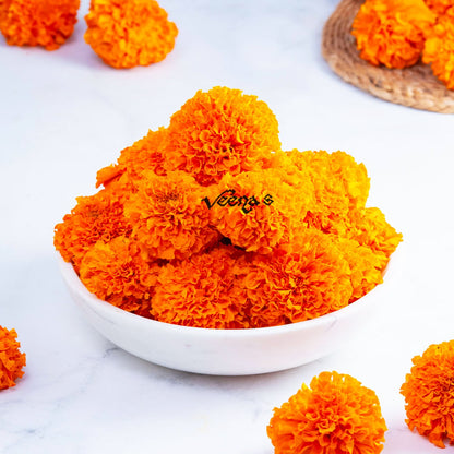 Buy Flower Marigold Orange 100g at Veenas.com - Online Indian Grocery Store UK