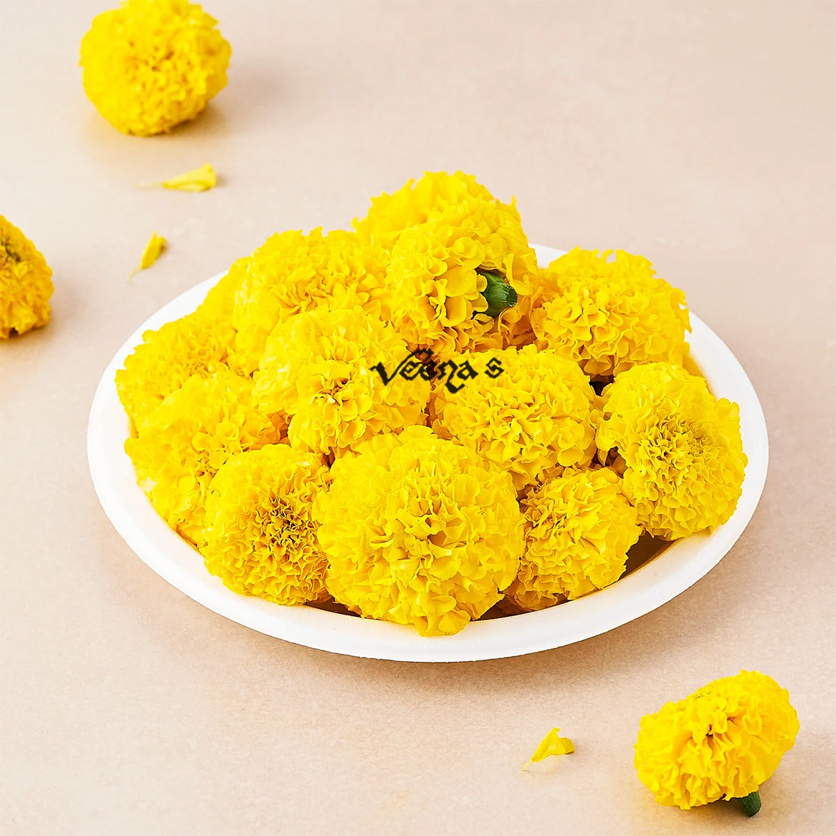 Buy Flower Marigold Yellow 100g at Veenas.com - Online Indian Grocery Store UK
