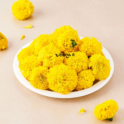 Buy Flower Marigold Yellow 100g at Veenas.com - Online Indian Grocery Store UK