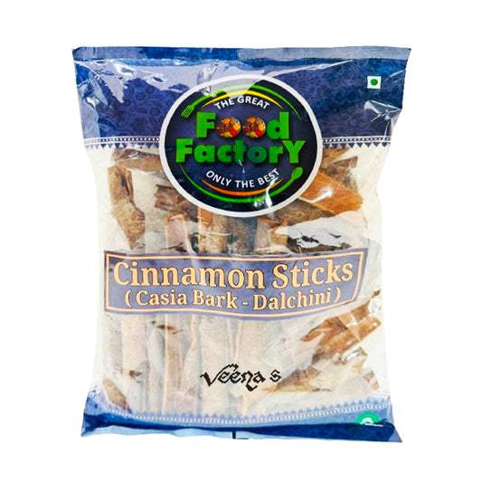 Food Factory Cinnamon Sticks(Casia Bark-Dalchini) 300g