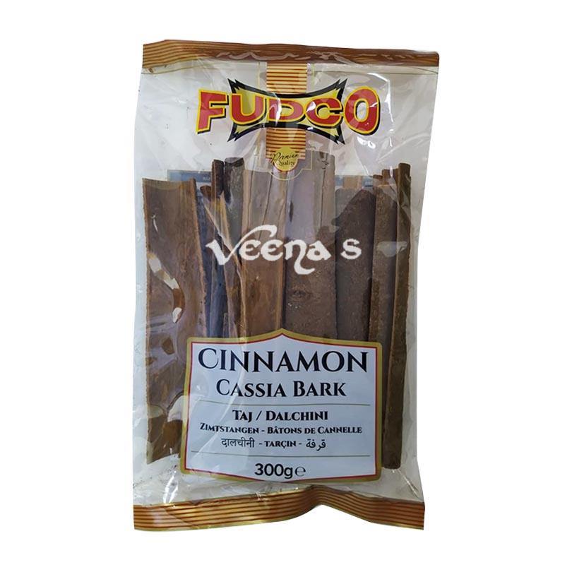 Buy Fudco Cinnamon Cassia Bark 300g at Veenas.com - Online Indian Grocery Store UK