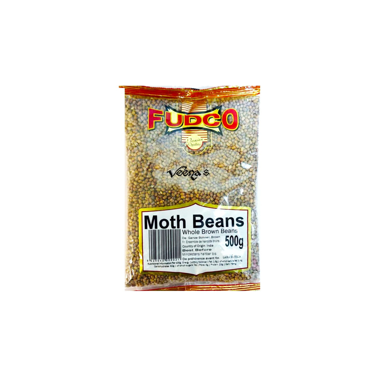 Buy Fudco Moth Beans 500g at Veenas.com - Online Indian Grocery Store UK