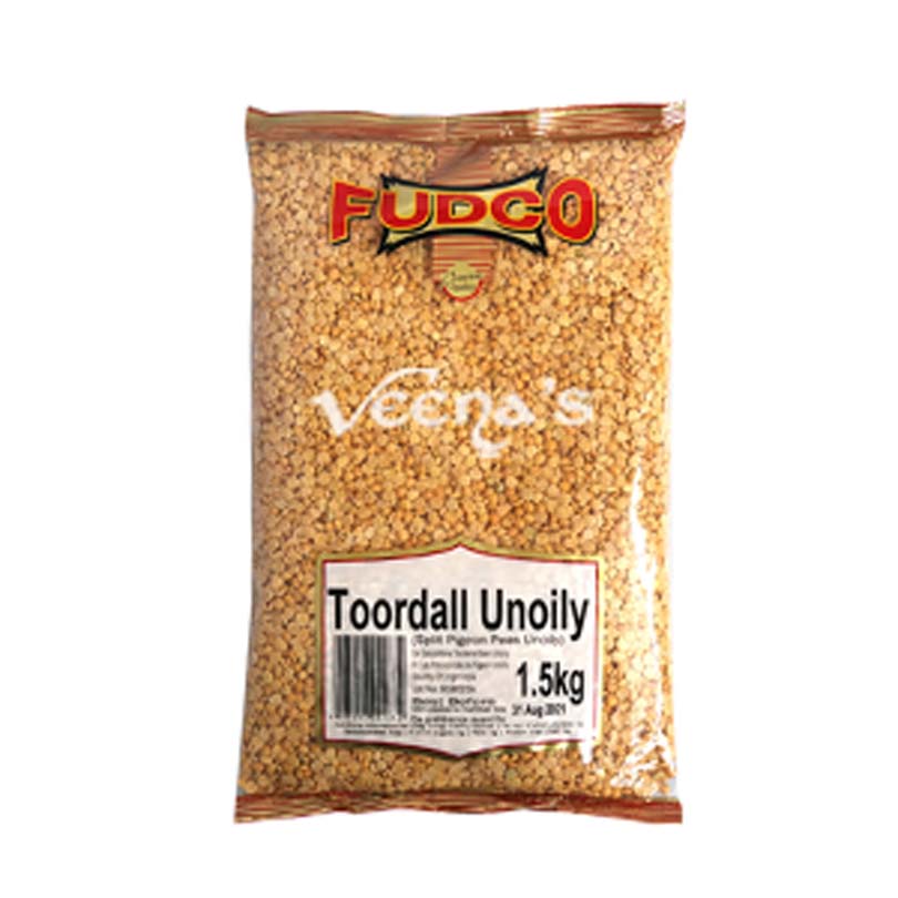 Buy Fudco Toor Dall Unoily 1.5kg at Veenas.com - Online Indian Grocery Store UK