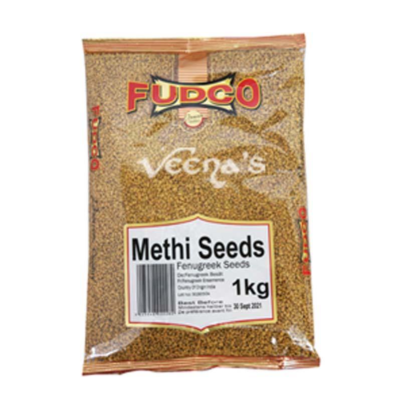 Buy Fudco Methi Seeds 1kg at Veenas.com - Online Indian Grocery Store UK