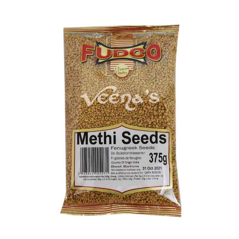 Buy Fudco Methi Seeds 375g at Veenas.com - Online Indian Grocery Store UK