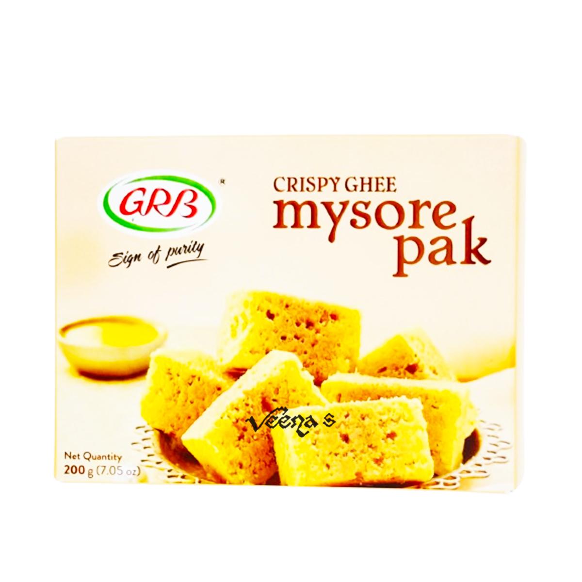 Buy GRB Crispy Ghee Mysore Pak 200g at Veenas.com - Online Indian Grocery Store UK