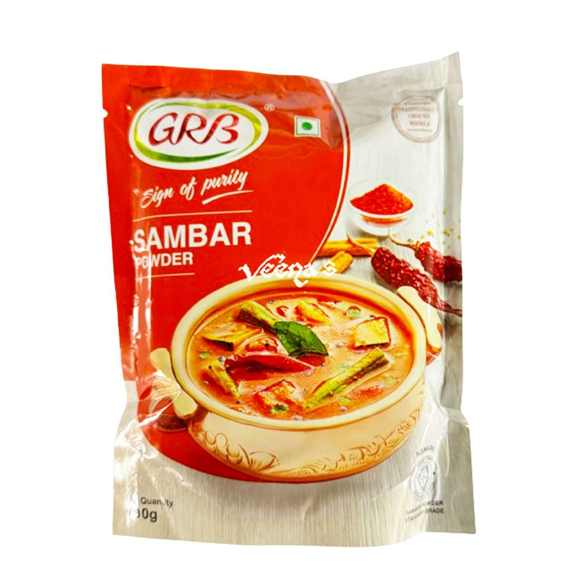 Buy GRB Sambar Powder 200g at Veenas.com - Online Indian Grocery Store UK