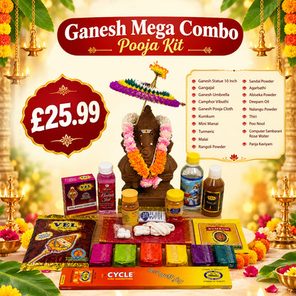 Buy Ganesha (Vinayagar) Combo Kit at Veenas.com - Online Indian Grocery Store UK
