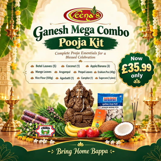 Buy Ganesha (Vinayagar) Pooja Combo Kit at Veenas.com - Online Indian Grocery Store UK