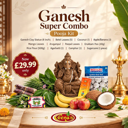 Buy Ganesha (Vinayagar) Pooja Kit at Veenas.com - Online Indian Grocery Store UK