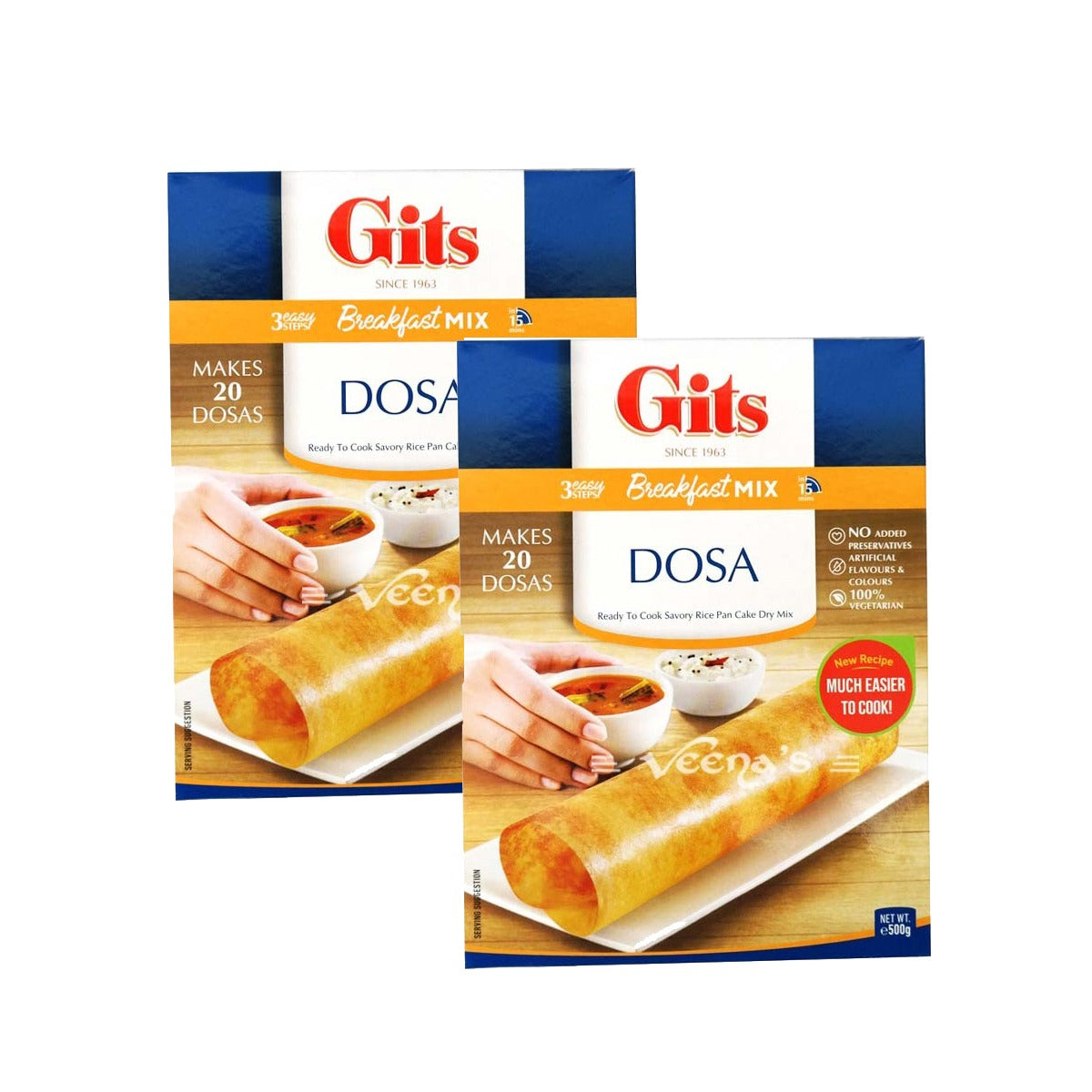 Buy Gits Dosa Mix 500g(Pack of 2) at Veenas.com - Online Indian Grocery Store UK