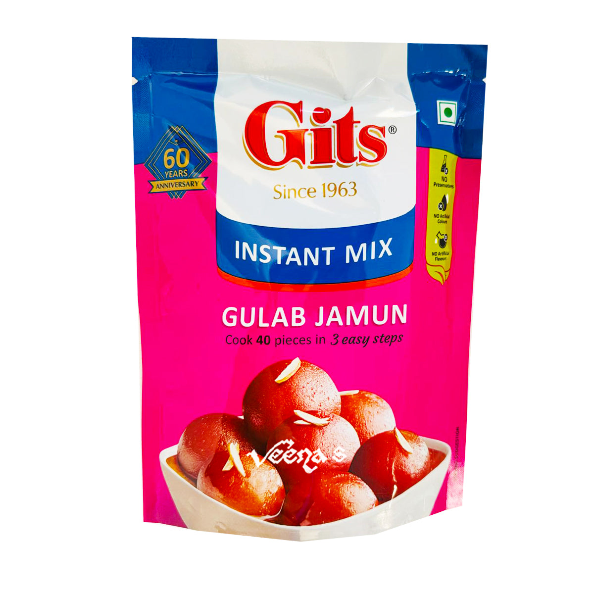 Buy Gits Gulab Jamun Mix 200g at Veenas.com - Online Indian Grocery Store UK