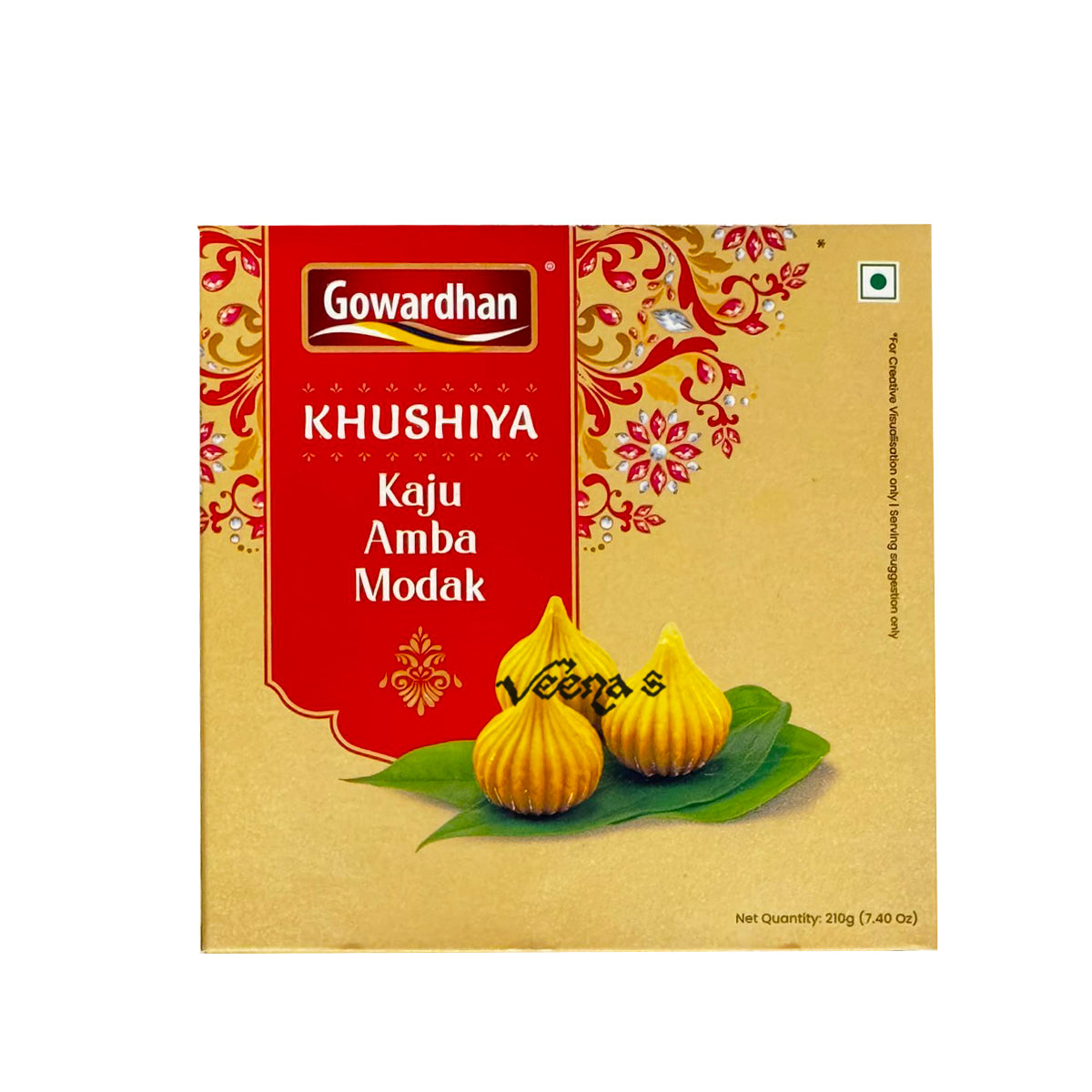 Buy Gowardhan Kaju Amba Modak 210g at Veenas.com - Online Indian Grocery Store UK