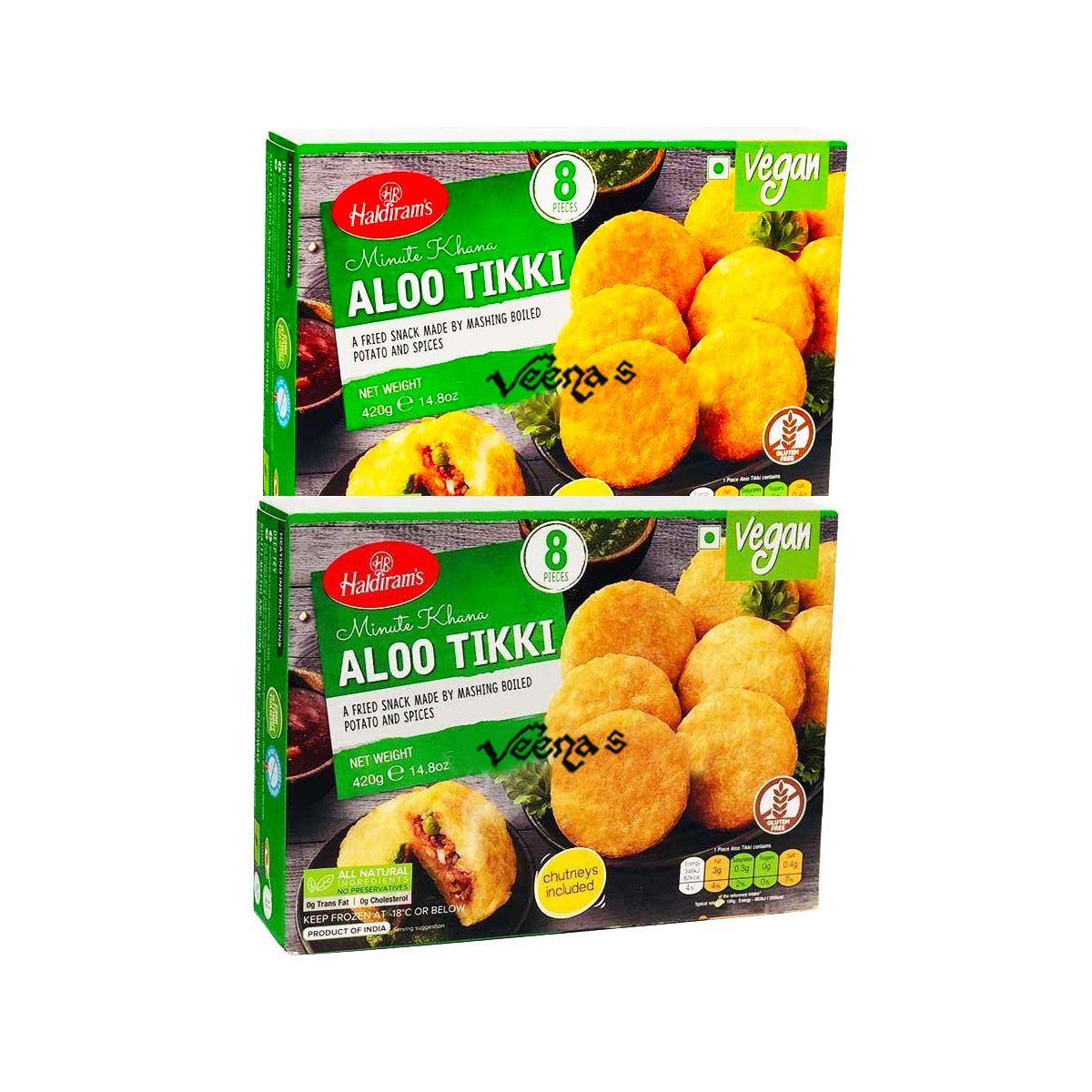 Buy Haldiram's Aloo Tikki (Pack of 2)420g at Veenas.com - Online Indian Grocery Store UK