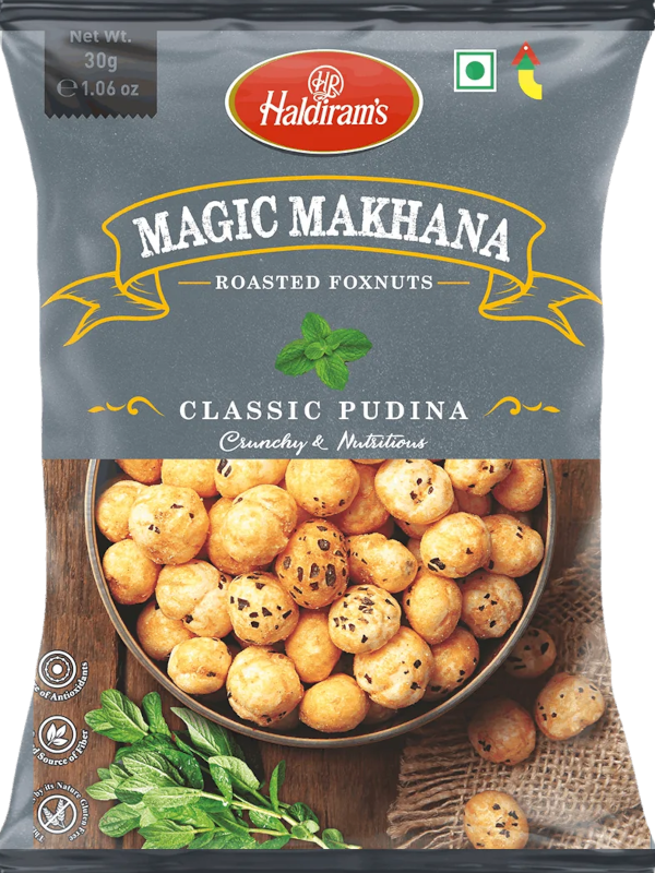 Haldiram's Roasted Foxnuts Pudina 30g