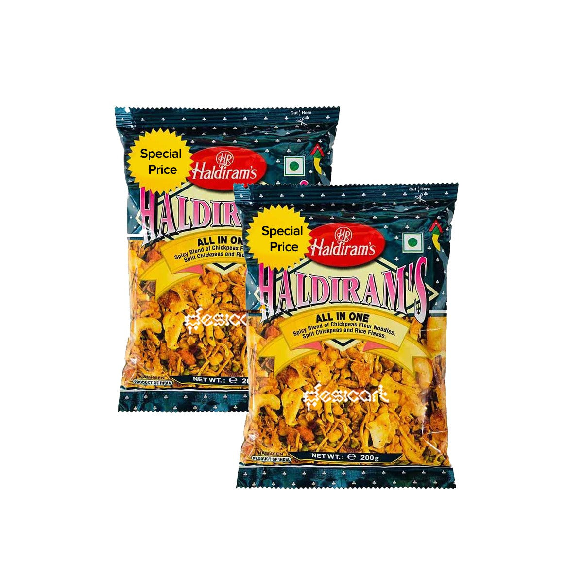 Buy Haldiram's All in One 200g (Pack of 2) at Veenas.com - Online Indian Grocery Store UK