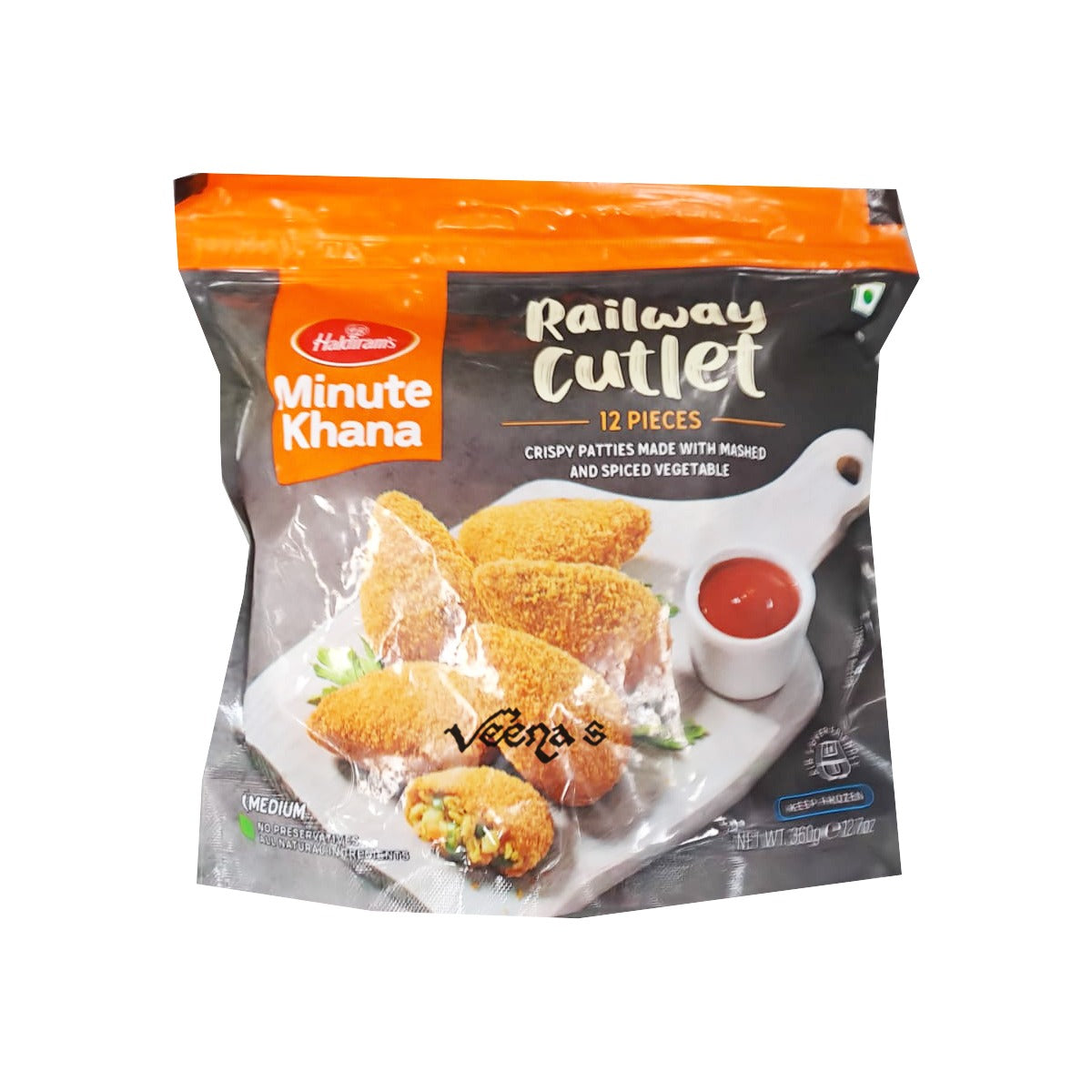 Buy Haldiram's Railway Cutlet (12Pcs) 360g at Veenas.com - Online Indian Grocery Store UK