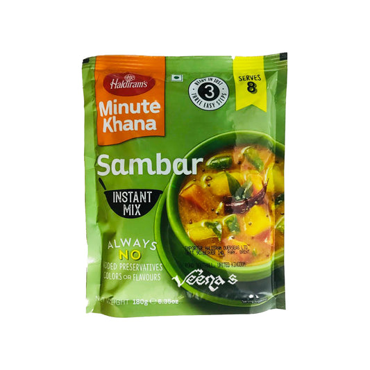 Buy Haldiram's Sambar Instant Mix 180g at Veenas.com - Online Indian Grocery Store UK