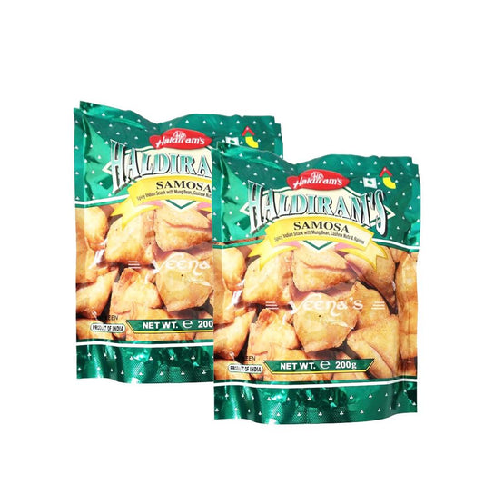 Buy Haldiram's Samosa 200g (Pack of 2) at Veenas.com - Online Indian Grocery Store UK
