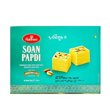 Buy Haldiram's Soan Papdi 500g at Veenas.com - Online Indian Grocery Store UK