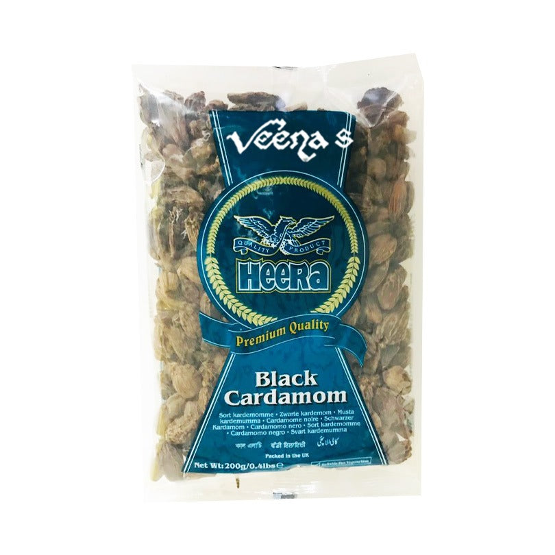 Buy Heera Black Cardamon 50g at Veenas.com - Online Indian Grocery Store UK