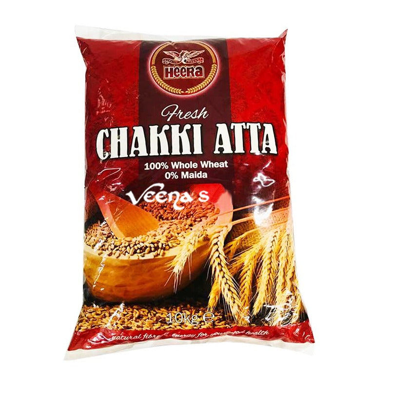 Buy Heera Chakki Atta 10kg at Veenas.com - Online Indian Grocery Store UK