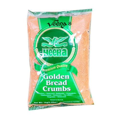 Buy Heera Golden Bread Crumbs 1kg at Veenas.com - Online Indian Grocery Store UK