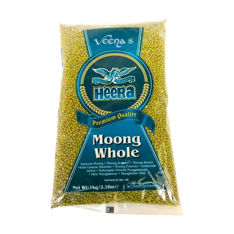 Buy Heera Moong Whole 1kg at Veenas.com - Online Indian Grocery Store UK