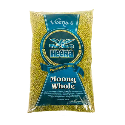 Buy Heera Moong Whole 500g at Veenas.com - Online Indian Grocery Store UK