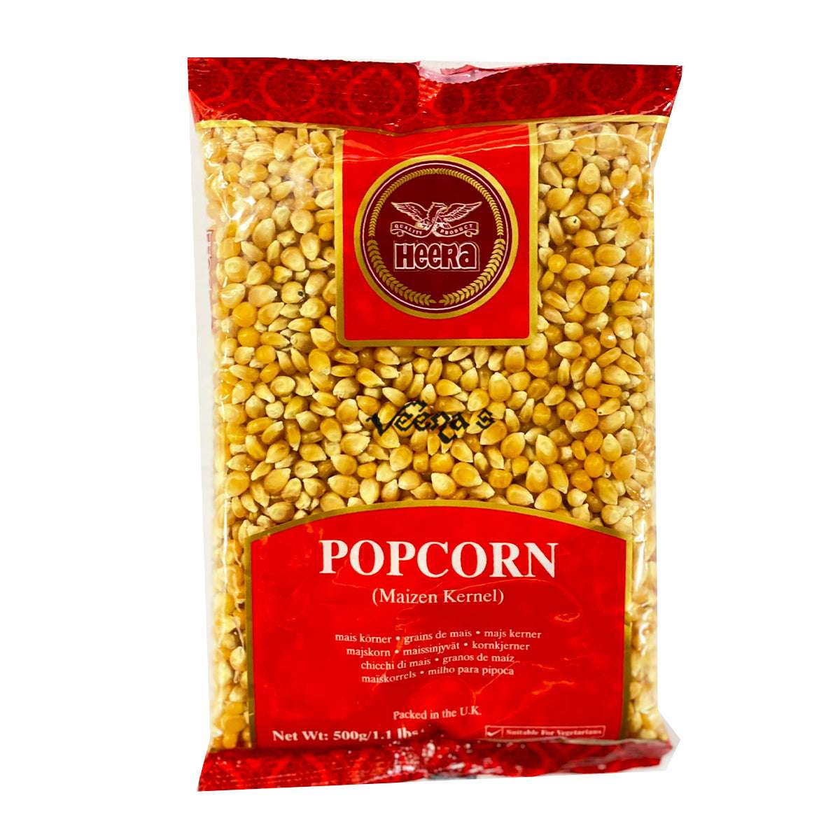 Buy Heera Popcorn (Maizen Kernel) 500g at Veenas.com - Online Indian Grocery Store UK