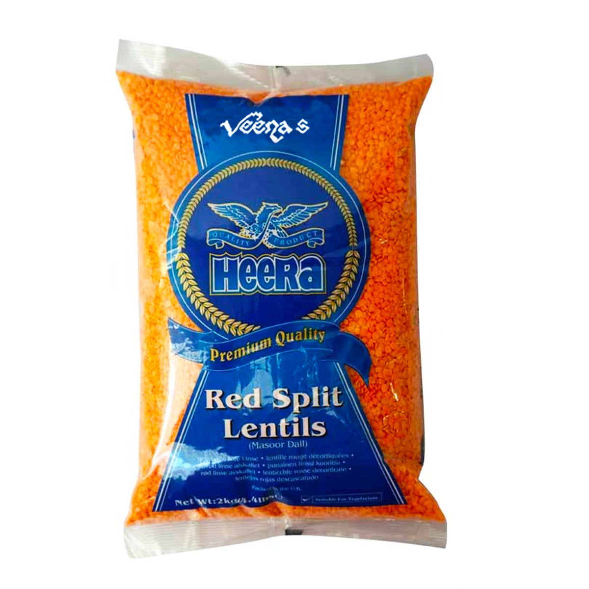Heera Red Split Lentils 2kg