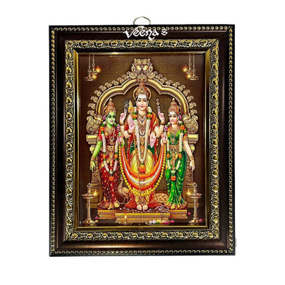 Buy Hindu God Lord Murugar Photo Frame (25×20.5cm) at Veenas.com - Online Indian Grocery Store UK