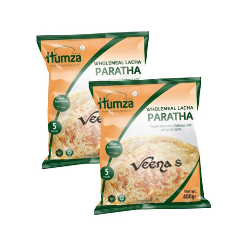 Humza Wholemeal Lacha Paratha 400g Pack of 2
