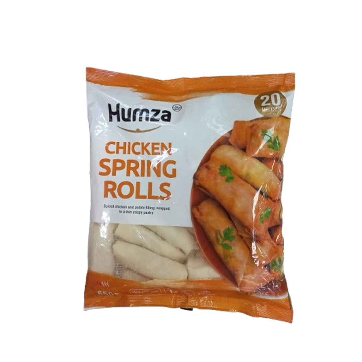 Buy Humza 20 Chicken Spring Rolls 650g at Veenas.com - Online Indian Grocery Store UK