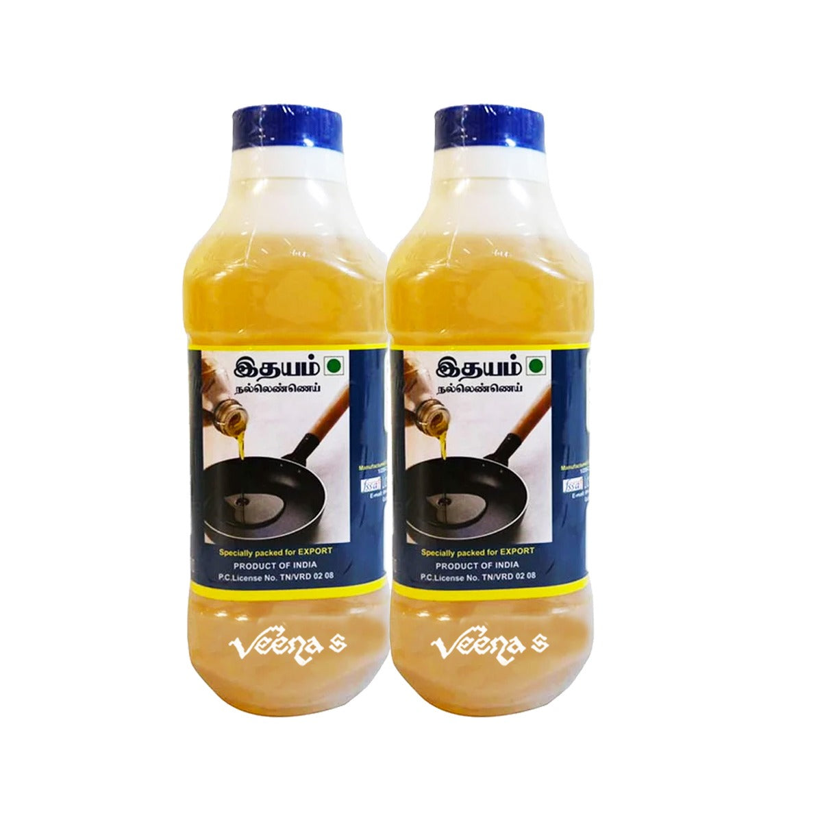 Buy Idhayam Gingelly Oil (Pack of 2) 1 litre at Veenas.com - Online Indian Grocery Store UK