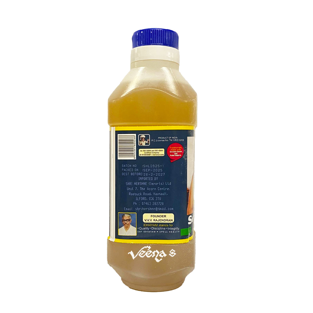 Buy Idhayam Sesame Oil (Gingelly Oil) 500g at Veenas.com - Online Indian Grocery Store UK