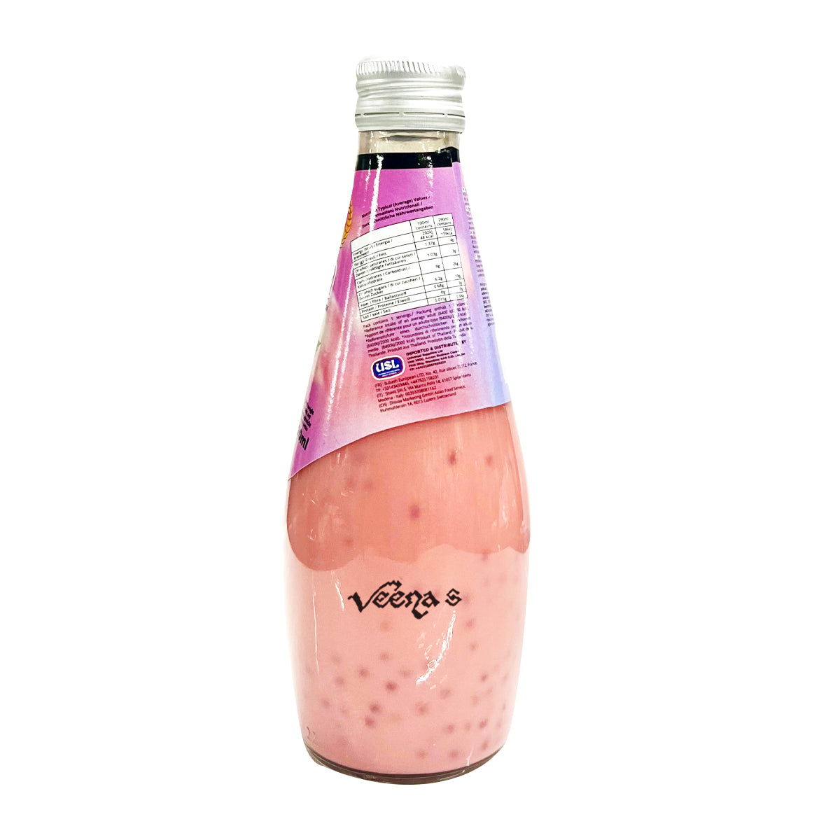 Buy Inndu Sri Faluda Rose Flavour With Basil Seed 290ml at Veenas.com - Online Indian Grocery Store UK