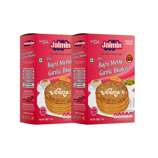 Jaimin Bajri Methi Garlic Bhakri (Pack of 2)  200G