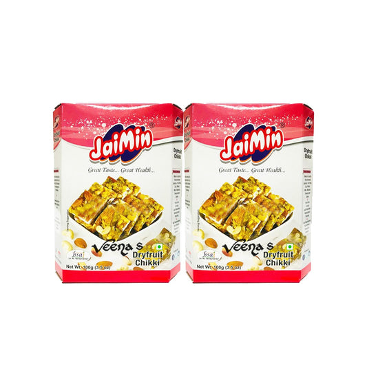 Jaimin Dry Fruit Chikki (Pack of 2)  100g