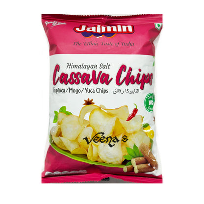 Buy Jaimin Cassava Chips Himalayan Salt 100g at Veenas.com - Online Indian Grocery Store UK