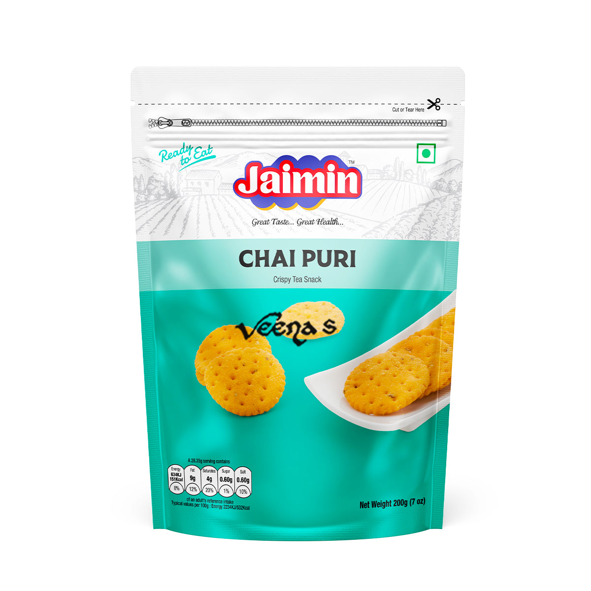 Buy Jaimin Chai Puri 200g at Veenas.com - Online Indian Grocery Store UK