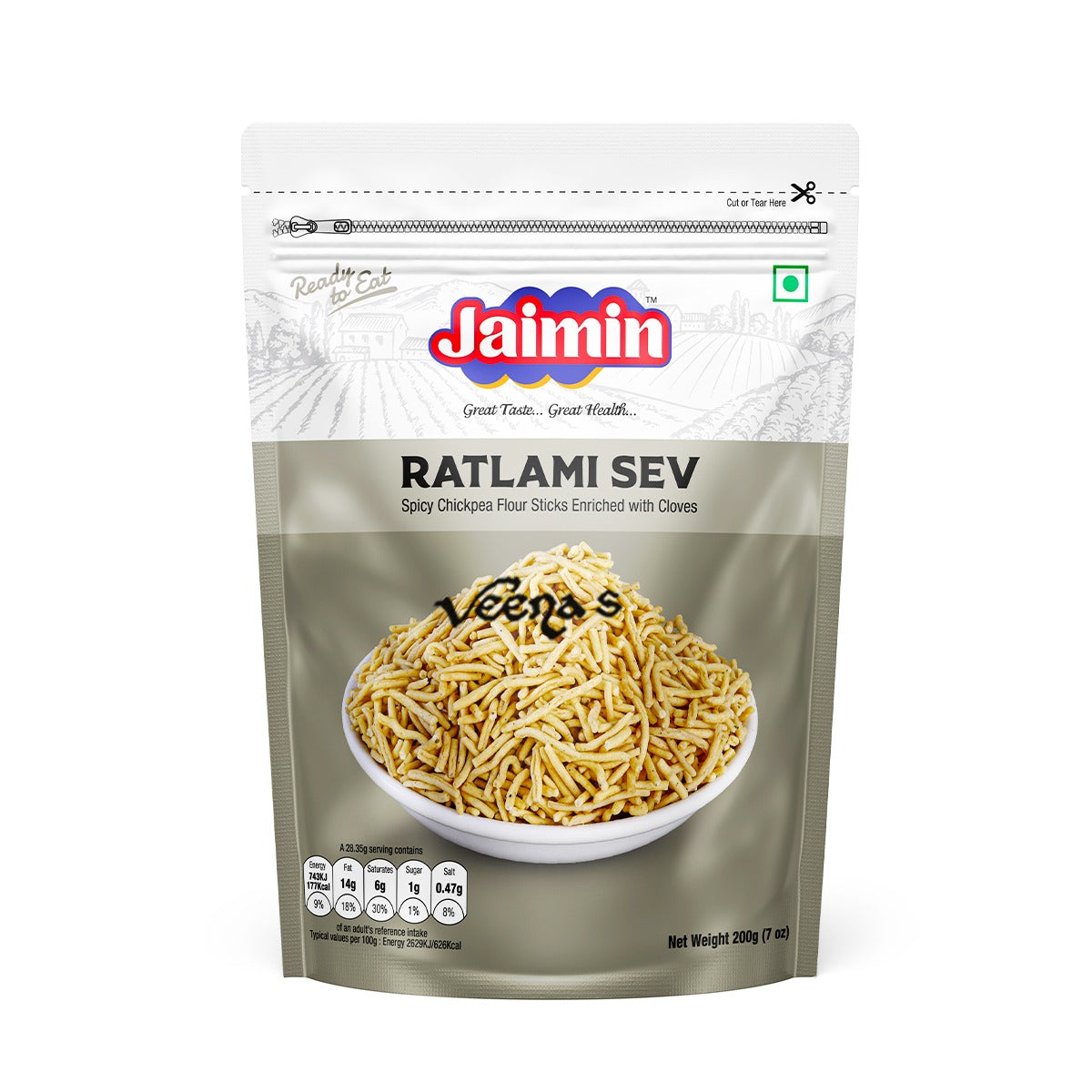 Buy Jaimin Ratlami Sev 200g at Veenas.com - Online Indian Grocery Store UK