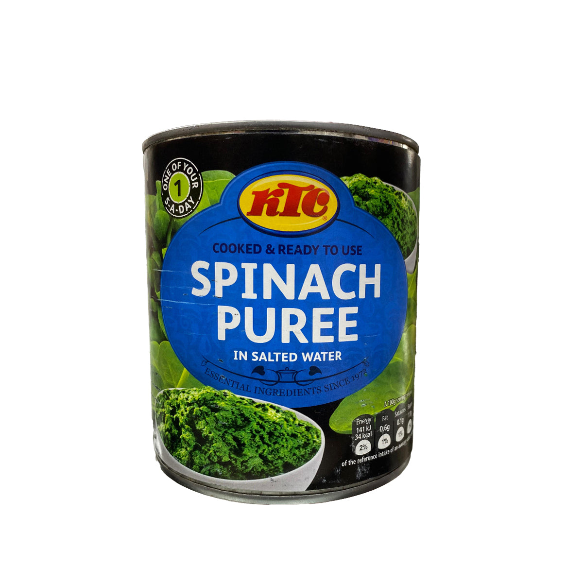 Buy KTC Spinach Puree in Salted Water 795g at Desicart.co.uk - Online Indian Grocery Store UK