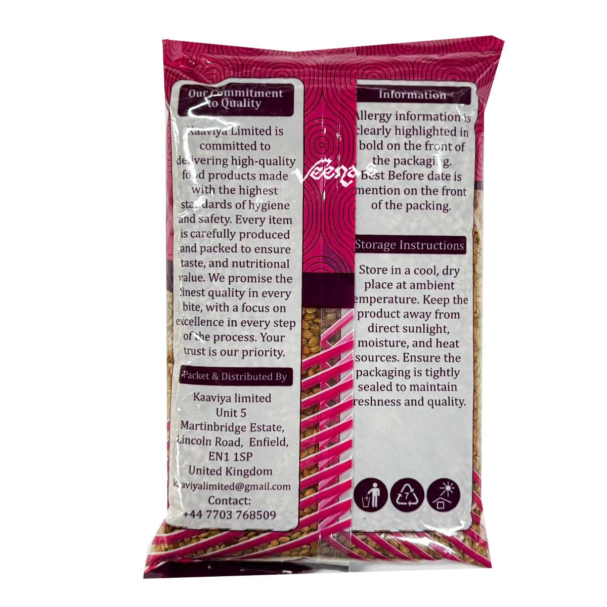 Buy Kaaviya Horse Gram (Kollu) 1kg at Veenas.com - Online Indian Grocery Store UK