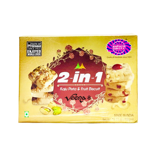 Karachi 2-in-1 Kaju Pista & Fruit  Biscuits 400g