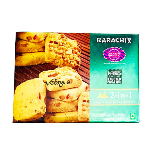 Karachi 2-in-1 (Fruit & Kaju Badam)Biscuits 400g