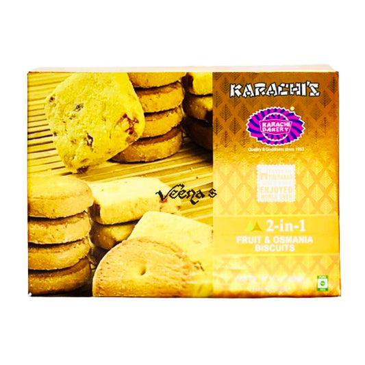 Karachi 2-in-1 (Fruit & Osmania) Biscuit 400g